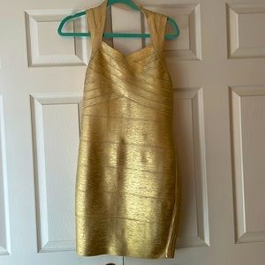 Gold dress